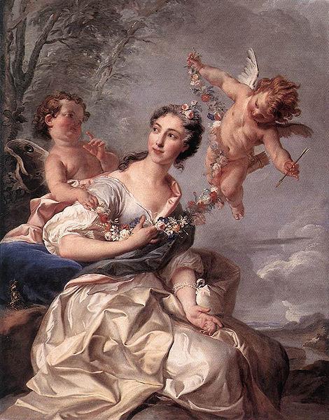 COYPEL, Noel Nicolas Portrait of Madame de Bourbon Sweden oil painting art